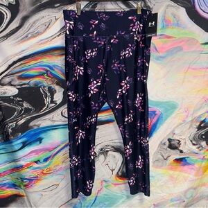 Under Armour XL Floral Leggings - Purple